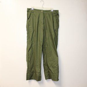 Gemini and Libra green cotton pants Large